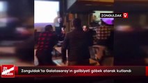 Zonguldak'ta Galatasaray’ın galibiyeti göbek atarak kutlandı