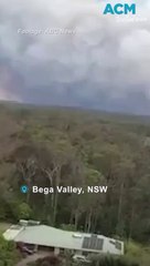 Bega Valley bushfire threatens homes on NSW south coast