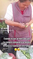 Vendedora saca cuenta en un pallar y redes estallan