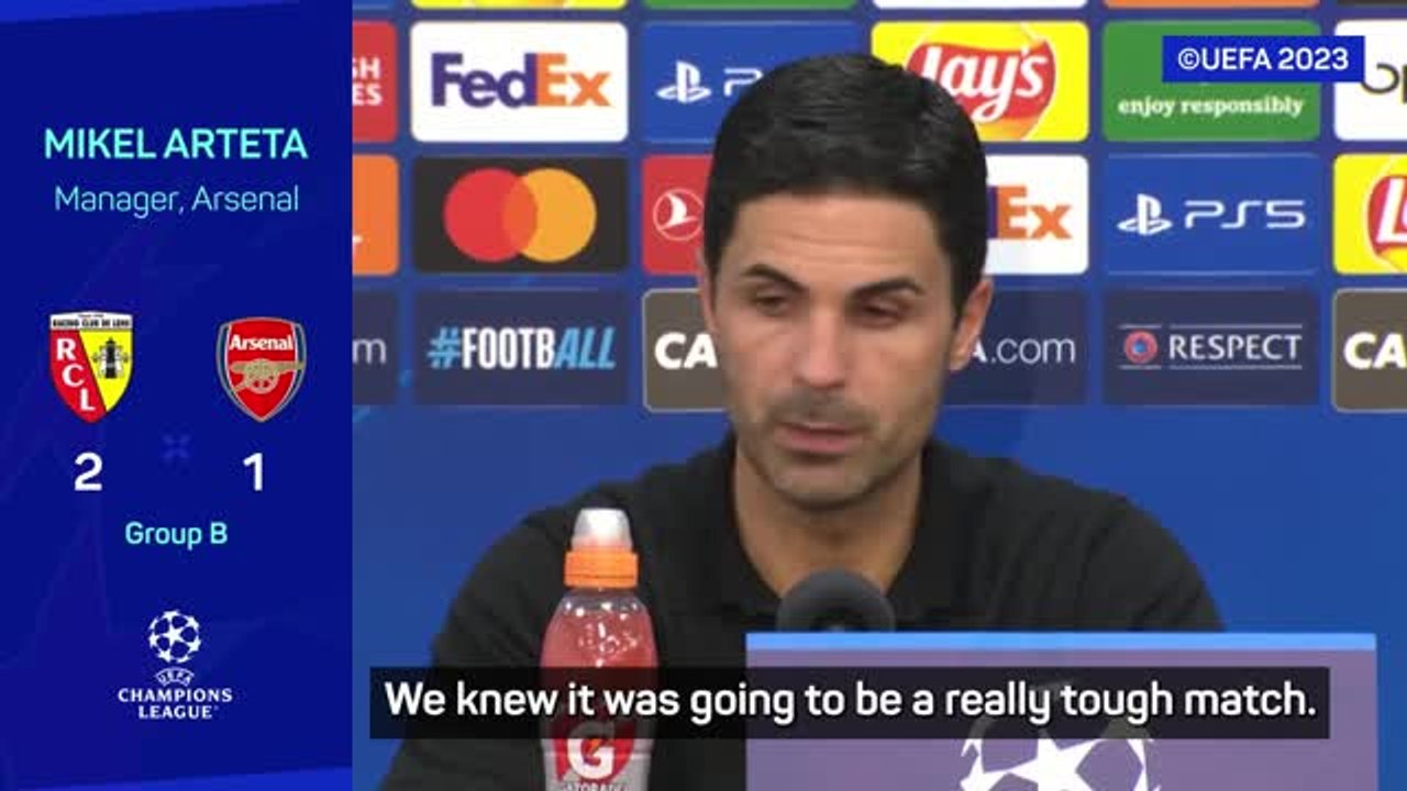 'No excuses' for Arteta after Arsenal loss at Lens