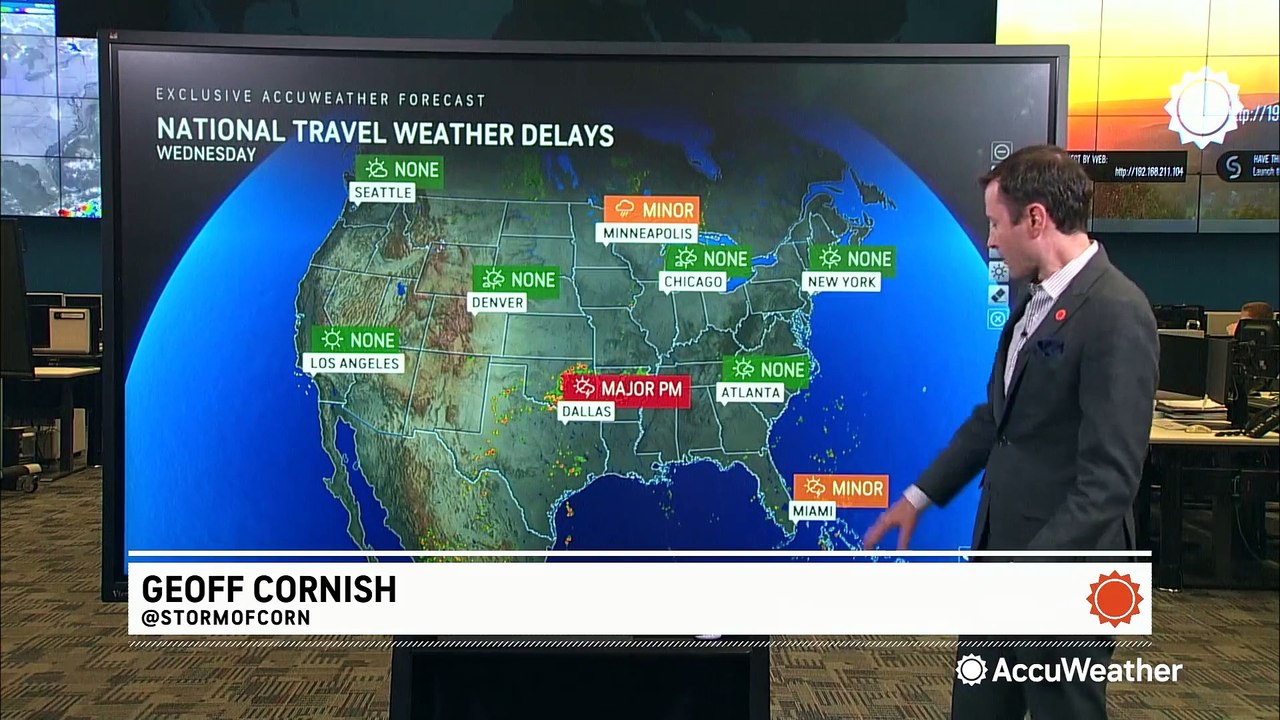 Severe storms likely to cause major travel issues in Dallas and nearby areas on Wednesday
