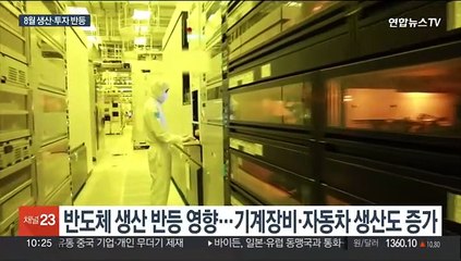 반도체 효과에 8월 생산…30개월 만에 최대 증가