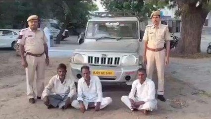 नागौर: खेत से कपास चोरी, तीन गिरफ्तार, केम्पर गाड़ी की जप्त