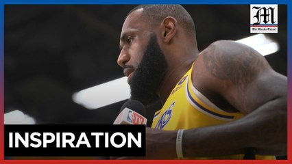 James dedicates NBA season to his son