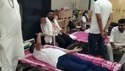 रक्तदान शिविर में 65 यूनिट रक्त हुआ संग्रहित