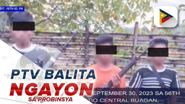 3 NPA members, sumuko sa 56th IB sa Talaingod, Davao del Norte dala ang kanilang armas