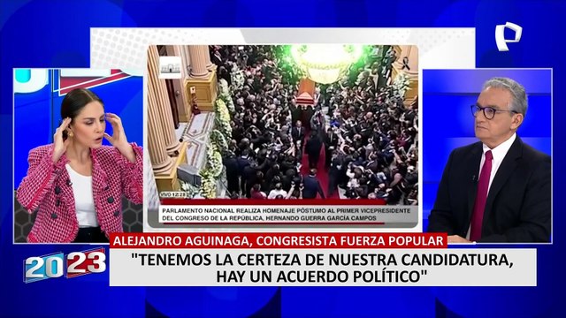 Aguinaga: “Esperemos que se cumplan los acuerdos para que Fuerza Popular siga presidiendo la primera vicepresidencia”