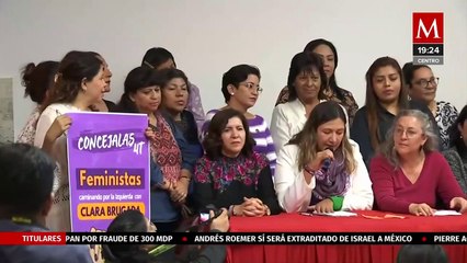 Grupos feministas dan su respaldo a Clara Brugada