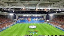 RC Lens - Arsenal 2023 : l'hymne de la Ligue des Champions résonne à Bollaert devant le tifo