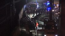 Bus precipitato a Mestre, i soccorritori al lavoro sul luogo dell'incidente