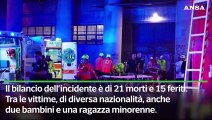 Bus cade da un cavalcavia a Mestre