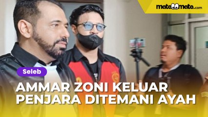 Ammar Zoni Keluar Penjara Hanya Ditemani Adik Dan Ayah