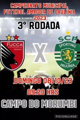 FUCCA X SPORTING  ( 3ªRODADA AMADOR DE PAULINIA)