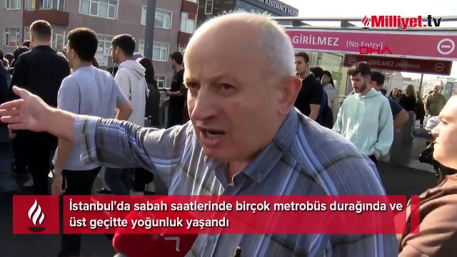 Metrobüs duraklarındaki yoğunluk isyan ettirdi! Rezillik, insanların burnundan getiriyorlar