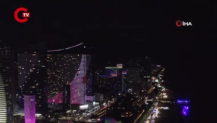 Batum’da meteorun düştüğü an dron ile görüntülendi