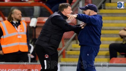 Leyton Orient Boss Shouting at Fans Who Entered the Pitch and Demanding the Game Be Stopped Over
