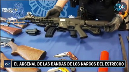 El arsenal de las bandas de los narcos del estrecho