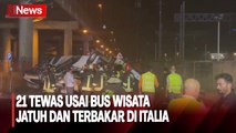 Bus Wisatawan Jatuh dan Terbakar di Venisia Italia, 21 Orang Tewas