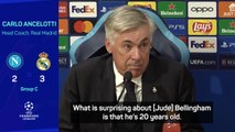 Ancelotti can't believe Bellingham is only 20 years old