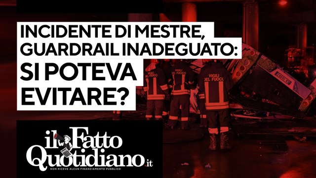 Incidente di Mestre, guardrail non idoneo: la tragedia si poteva evitare? La diretta con Peter Gomez