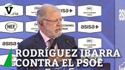 Rodríguez Ibarra arremete contra PSOE por "allanar el camino" a Puigdemont