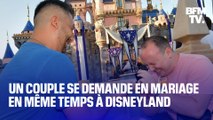 Un couple se demande en mariage en même temps à Disneyland