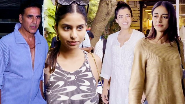 Bollywood Celebs जो एअरपोर्ट से लेकर रेस्टोरेंट तक हुए स्पॉट | Akshay Kumar | Suhana Khan | Rashmika Mandana
