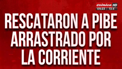 Temporal e Guatemala: así rescataron a nene que era arrastrado por la corriente