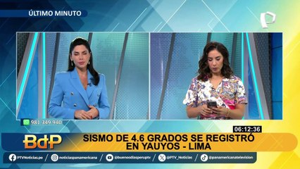 Sismo de 4.6 de magnitud sacude Lima esta mañana