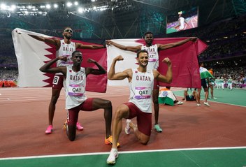 400 متر أربع مرات تتابع رجال