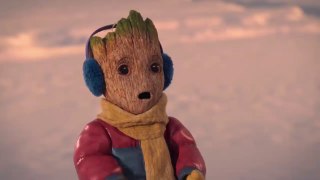 Baby Groot Create a Christmas Monster Funny Clip