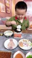 Baby Cooking Food For Himself | Baby Making Omelette And Chicken | Babies Cooking Moments #cutebaby #baby #babies #beautiful #cutebabies #cooking #cook