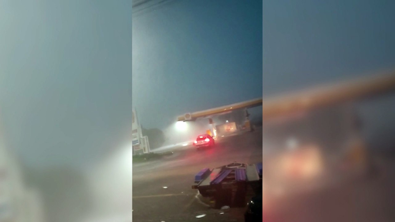 Internautas registram temporal em Cascavel