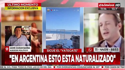 Durán Barba habló sobre el Yate-Gate: "En Argentina esto está naturalizado"