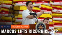 Marcos lifts price cap on rice