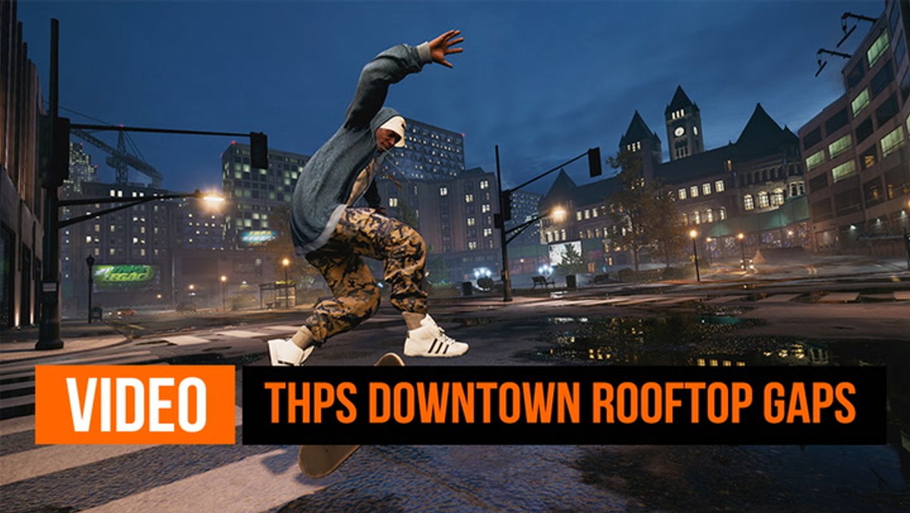 Complete Downtown Rooftop Gaps Challenge TONY HAWK'S PRO SKATER