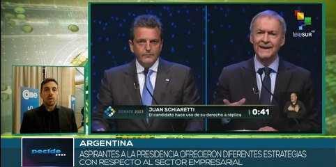 Candidatos presidenciales de Argentina participan en evento del sector empresarial