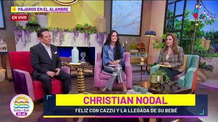 Primera FOTO de Christian Nodal y Cazzu cargando a su bebé