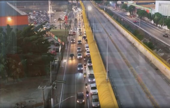 Huelga de trabajadores del metro y tren en Sao Paulo, Brasil