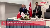 MEB ile MSB arasında iş birliği protokolü! 'Meslek liselerinin ciddi katkısı olacak'