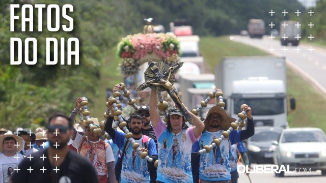 Círio 2023: centenas de romeiros caminham rumo à Basílica de Nazaré, em Belém