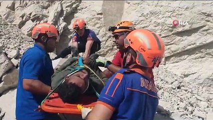 Edirne'de kaçak göçmen taş ocağına düştü, AFAD ekipleri tarafından kurtarıldı