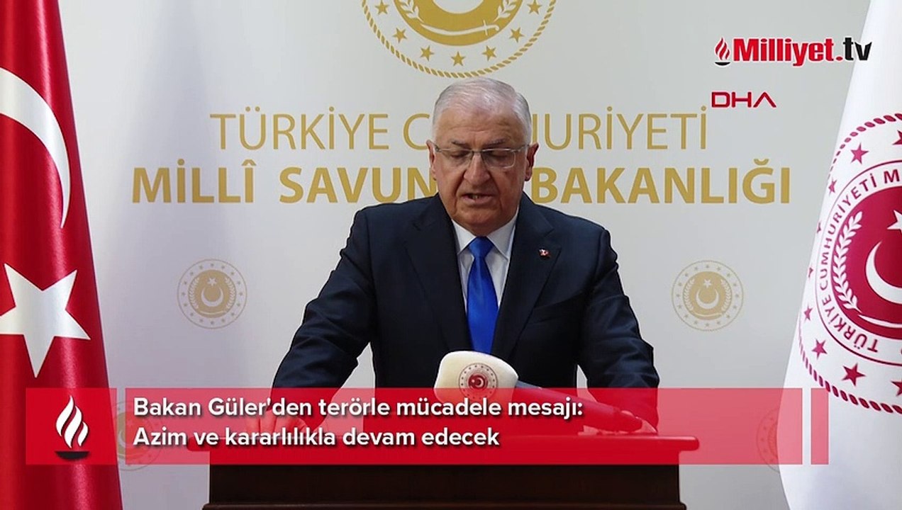 Bakan Güler'den terörle mücadele mesajı: Azim ve kararlılıkla devam edecek