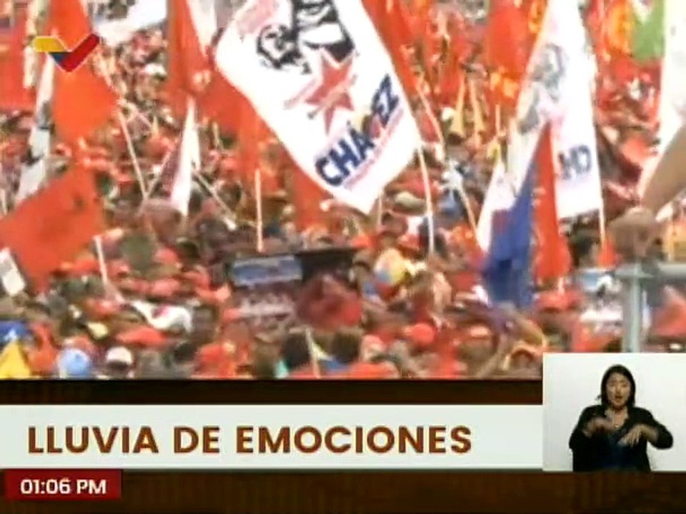 Bajo la lluvia bendita un 4 de octubre del 2012 el Cmdte. Chávez ratificó su amor por la Revolución