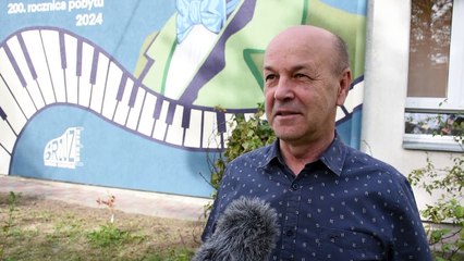 W Ugoszczu koło Rypina powstał mural z Fryderykiem Chopinem