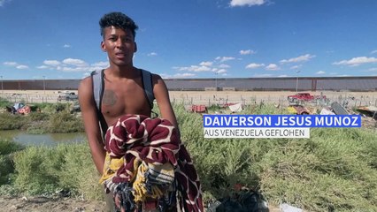 Mexiko: Migranten erreichen US-Grenze auf Dach eines Güterzuges