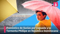 Pronóstico de lluvias por efectos de tormenta tropical Phillipe y vaguada en República Dominicana
