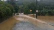 Chuva coloca Jaraguá do Sul em alerta máximo com ruas alagadas e moradores ilhados
