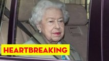 The Queen looked worn out as she returned to Windsor this morning