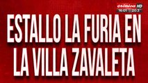 Estalló la furia en Villa Zavaleta: quieren prender fuego la casa del asesino de Dante